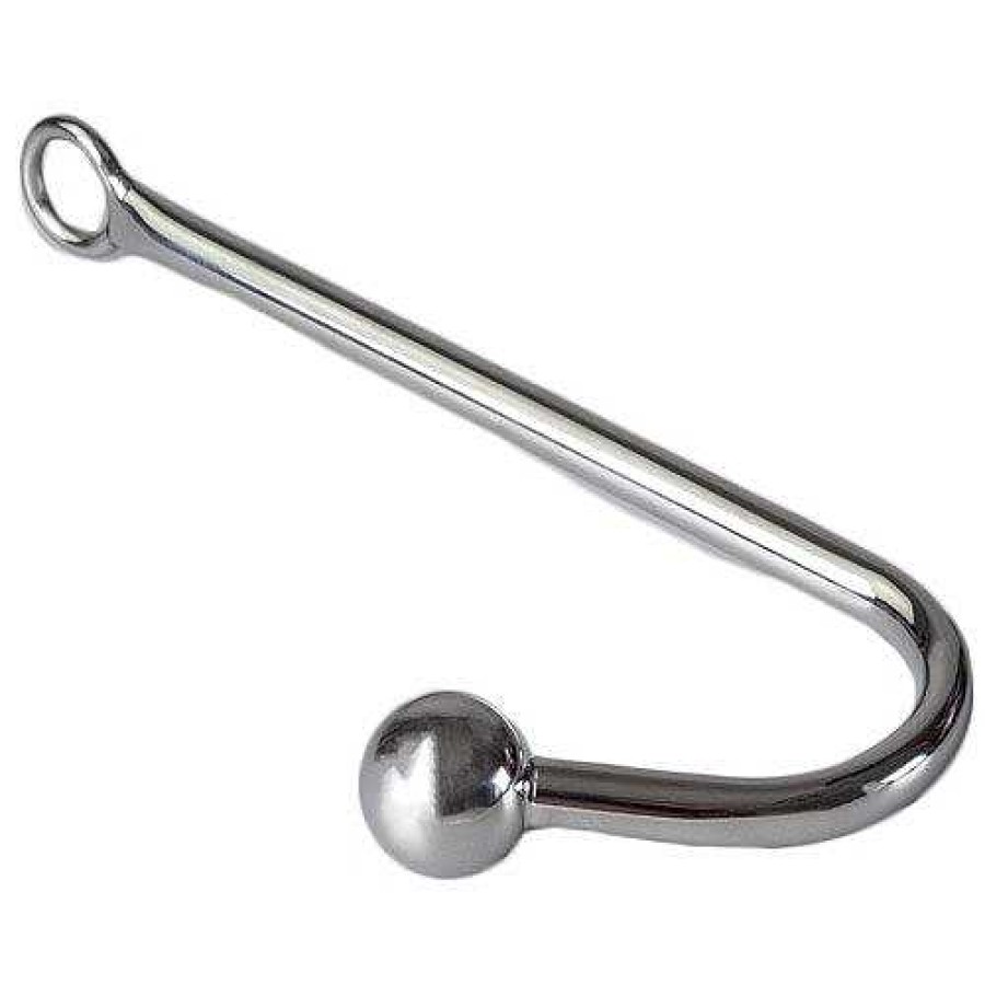 Bondara Torment Stainless Steel Single Ball Anal Hook Silver Anal Toys