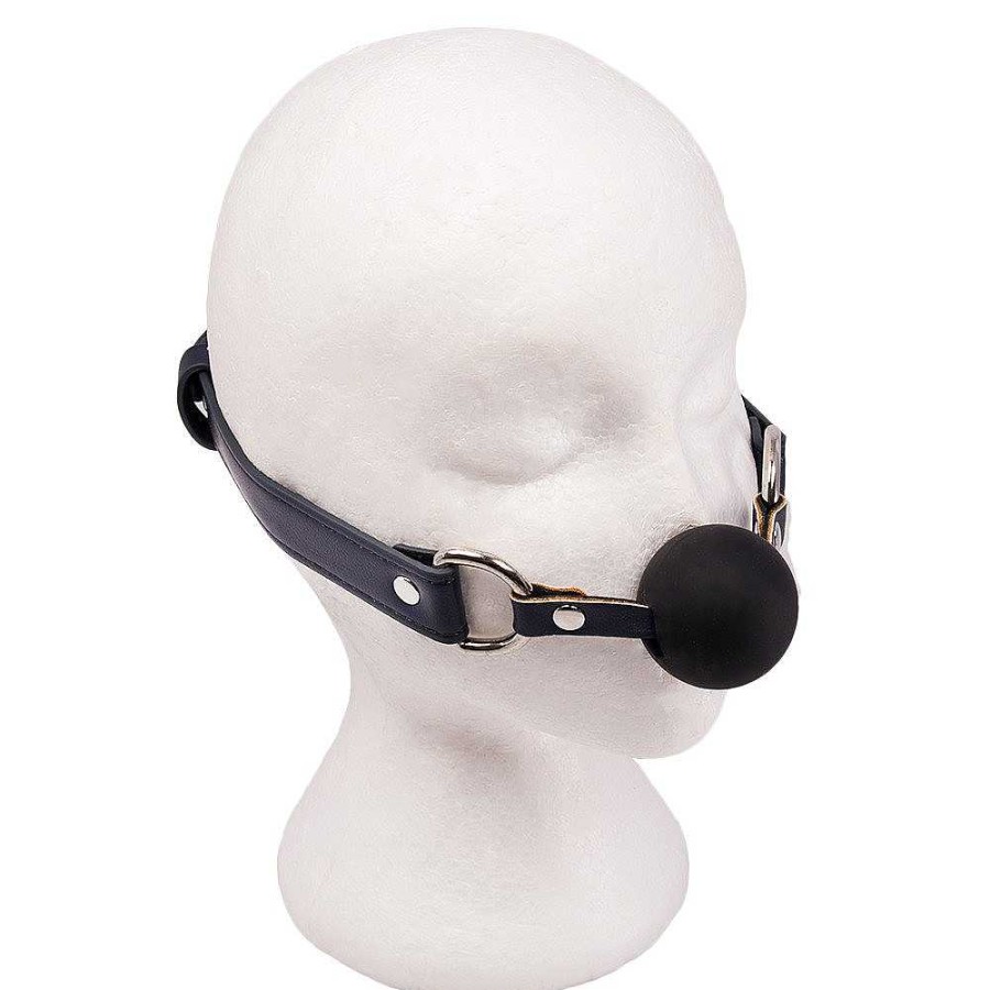 Luxe Bondara Luxe Royal Secret Ball Gag Navy And Silver Ball Gags & Mouth Gags