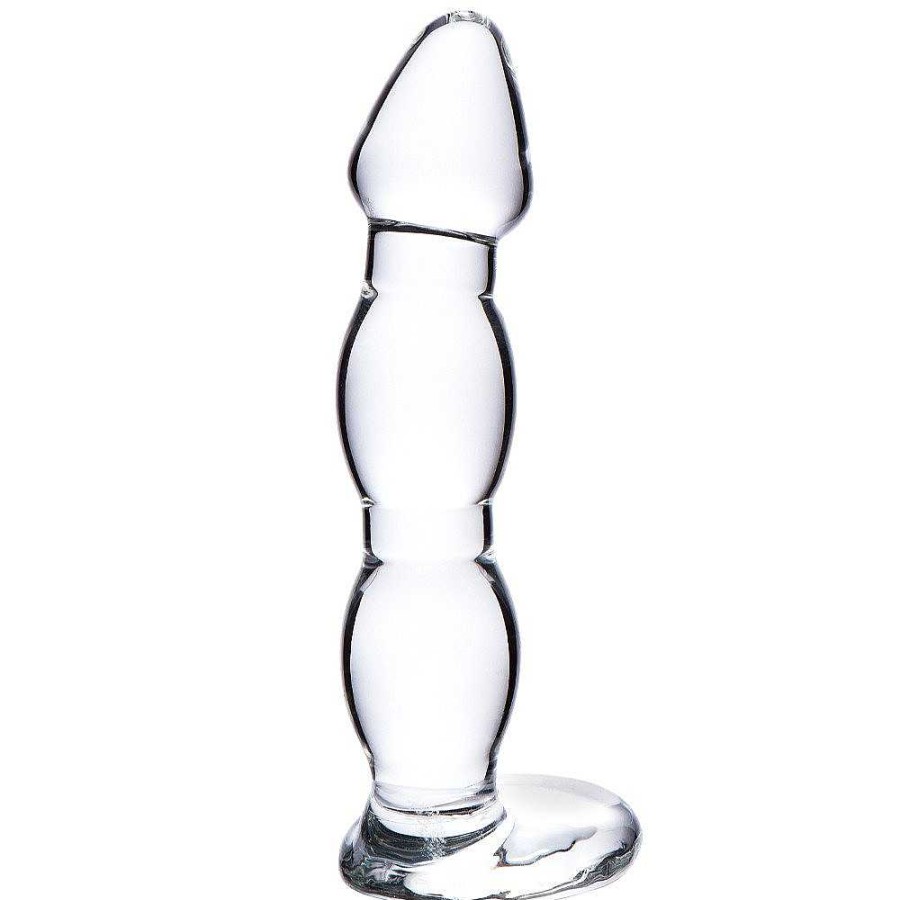 Bondara Glacier Glass Iceberg Beaded Dildo - 6.5 Inch Clear Dildos