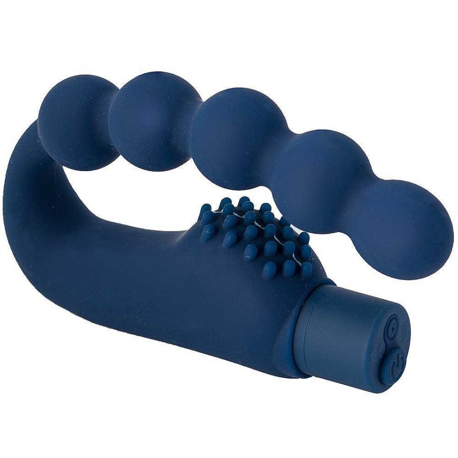 Bondara Bondara Infiltrate 10 Function Vibrating P-Spot Massager - 4 Inch Blue Anal Toys