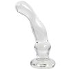 Bondara Glacier Glass Curved G-Spot Dildo - 5 Inch Clear Dildos