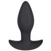 Bondara Bondara Silicone Anchor Vibrating Butt Plug - 4 Inch Black Anal Toys