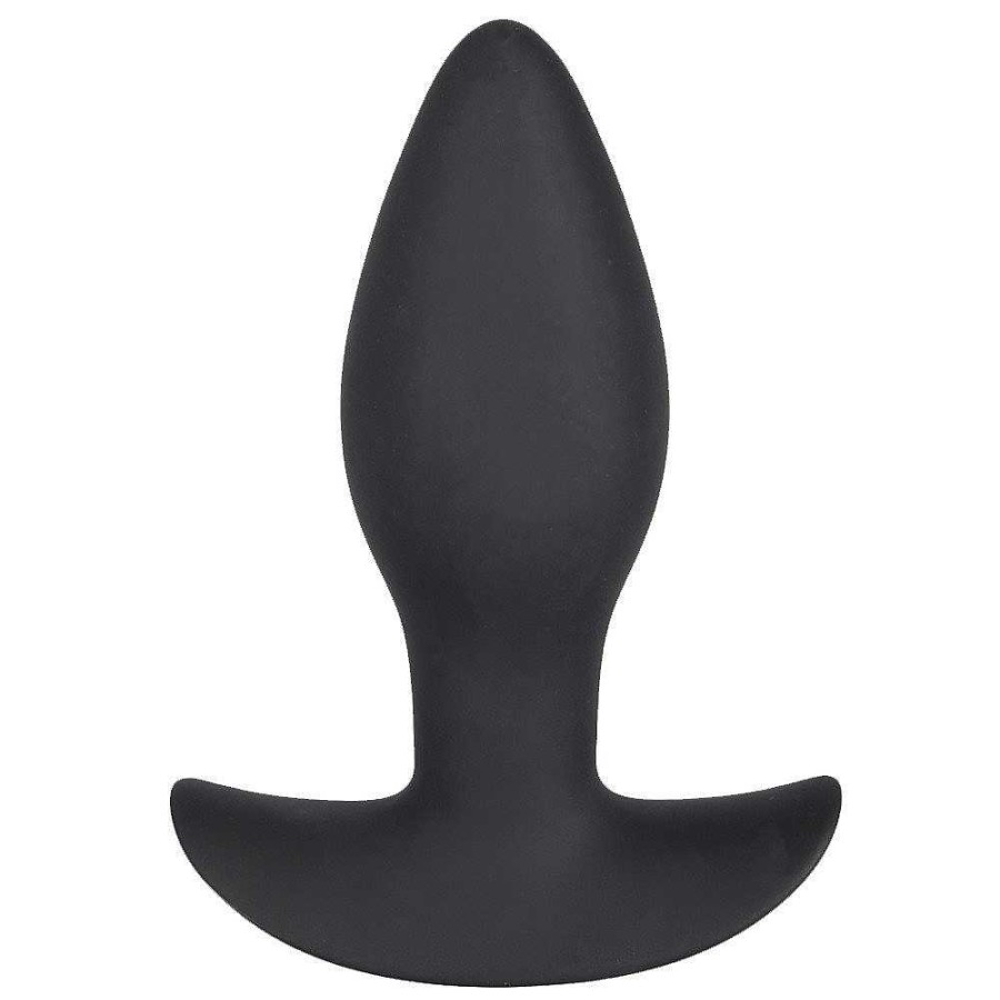 Bondara Bondara Silicone Anchor Vibrating Butt Plug - 4 Inch Black Anal Toys