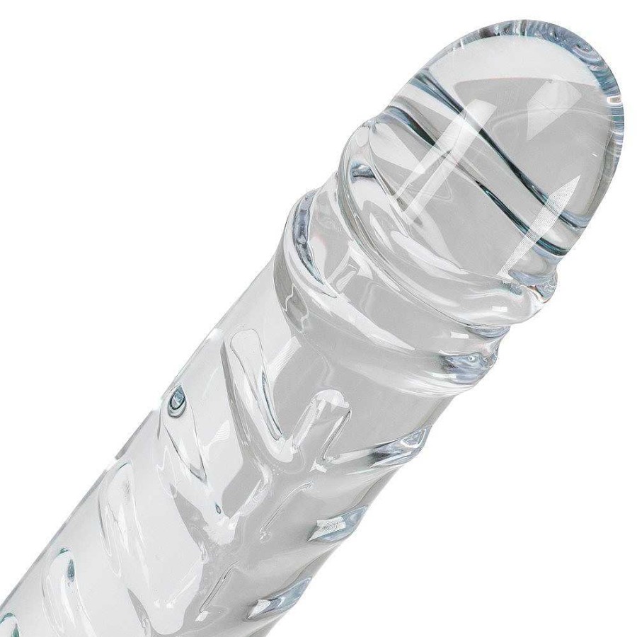 Bondara Glacier Glass Double Ended Dildo - 11.5 Inch Clear Dildos