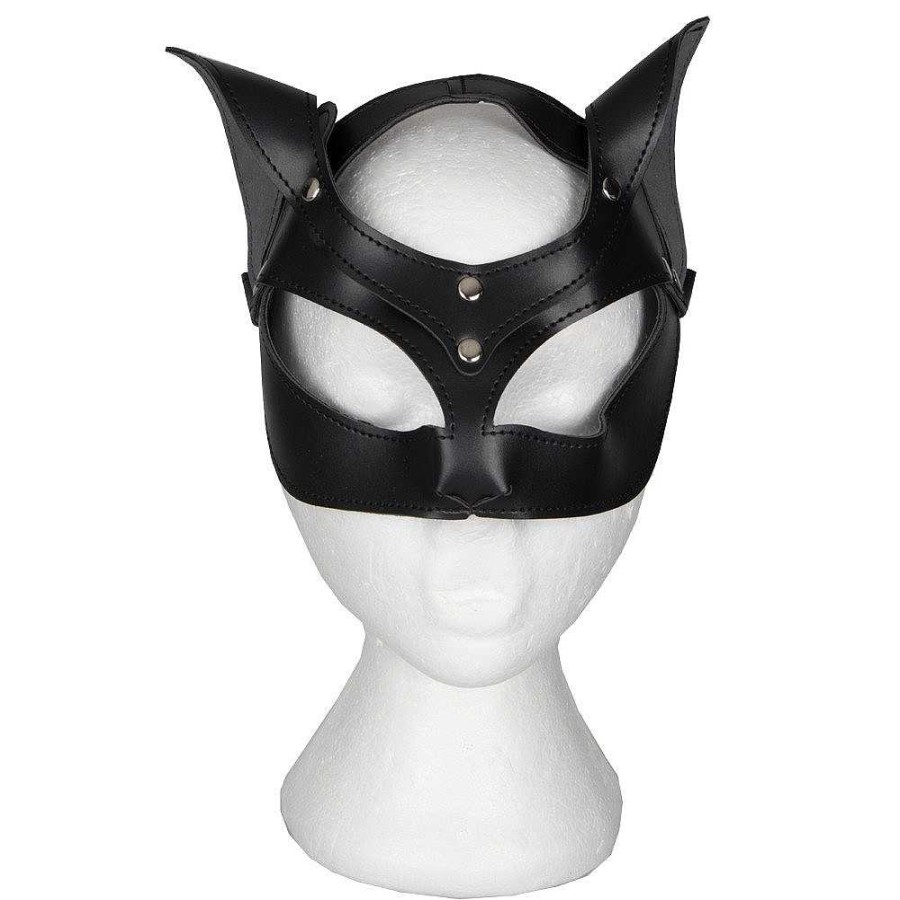 Bondara Bondara Pretty Pussy Faux Leather Cat Mask Black Fetish Clothing