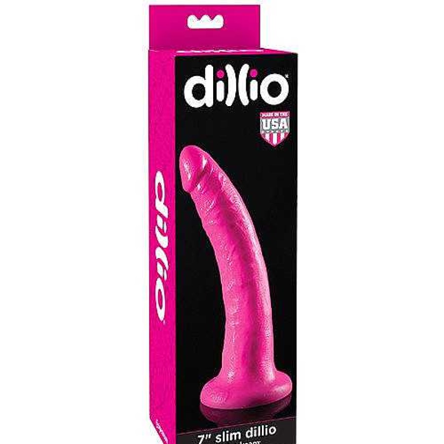 Pipedream Pipedream Dillio Slim Dildo - 7 Inch Pink Dildos