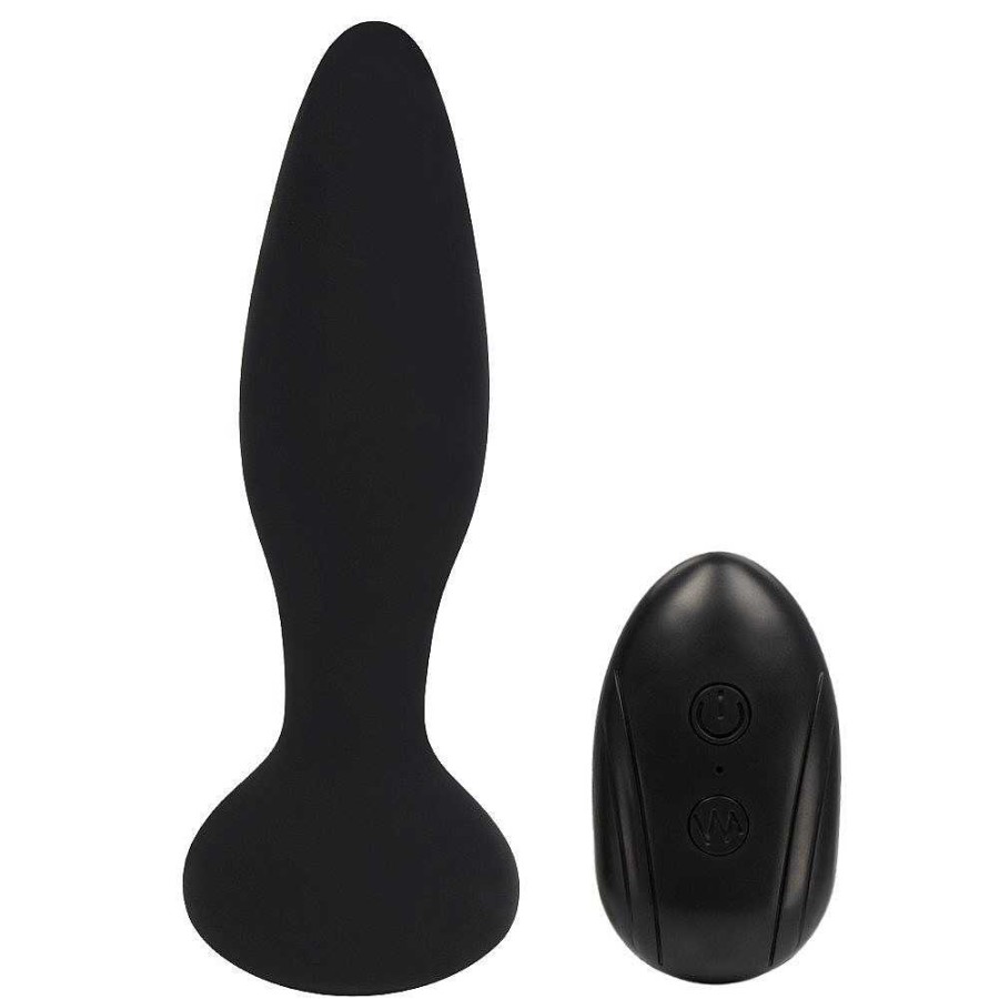 Bondara Bondara 10 Function Remote Control Vibrating Butt Plug - 5.5 Inch Black Anal Toys