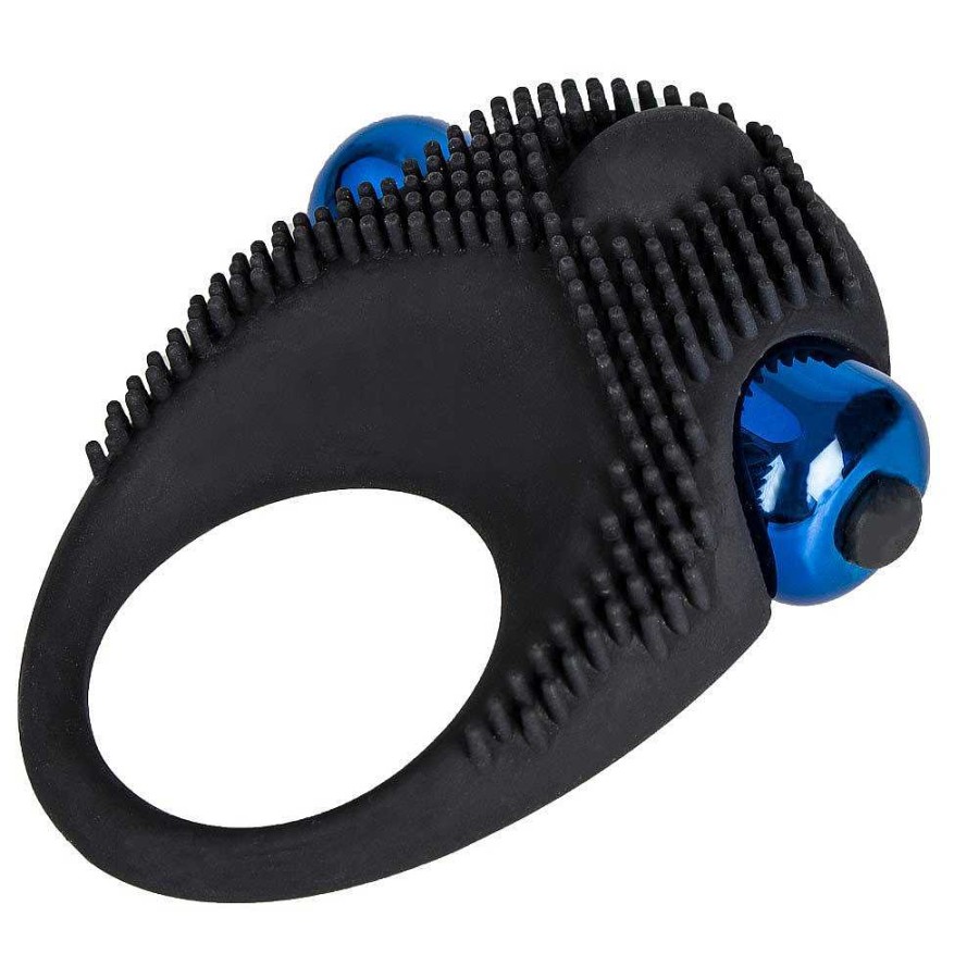 Bondara Bondara Wingman 10 Function Vibrating Cock Ring Bright Blue Sex Toys For Beginners