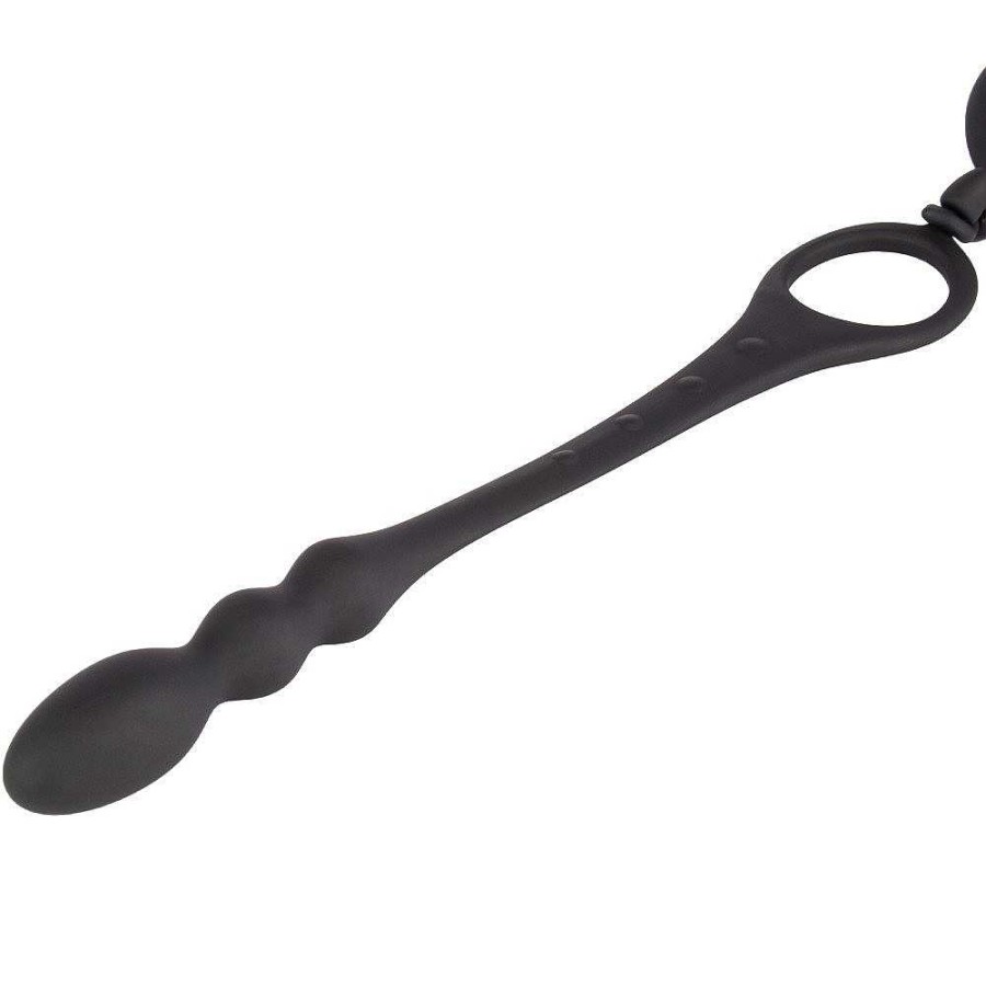 Bondara Bondara Better Together 10 Function Rabbit Cock Ring & Butt Plug Black Anal Toys