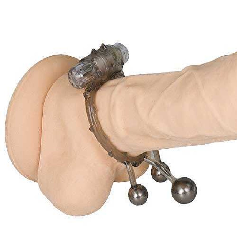 Bondara Bondara Ball Banger Vibrating Cock Ring Grey Male Sex Toys