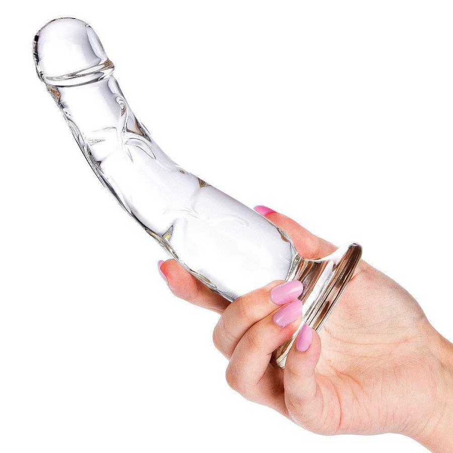 Bondara Glacier Glass Realistic Dildo - 6.5 Inch Clear Dildos