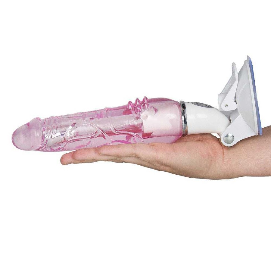 Bondara Crystal Clear Jellies Bondara Crystal Clear Showergasm Vibrator - 10 Inch Pink Vibrators