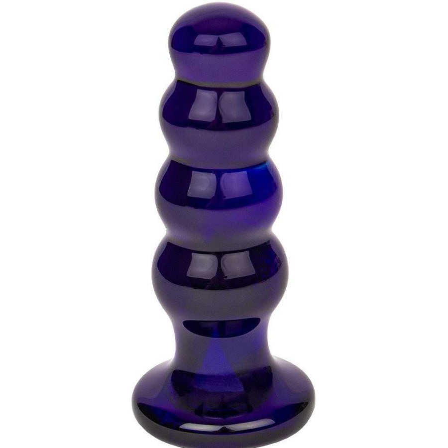 Bondara Glacier Glass Bubble 10 Function Butt Plug - 4.5 Inch Purple Dildos