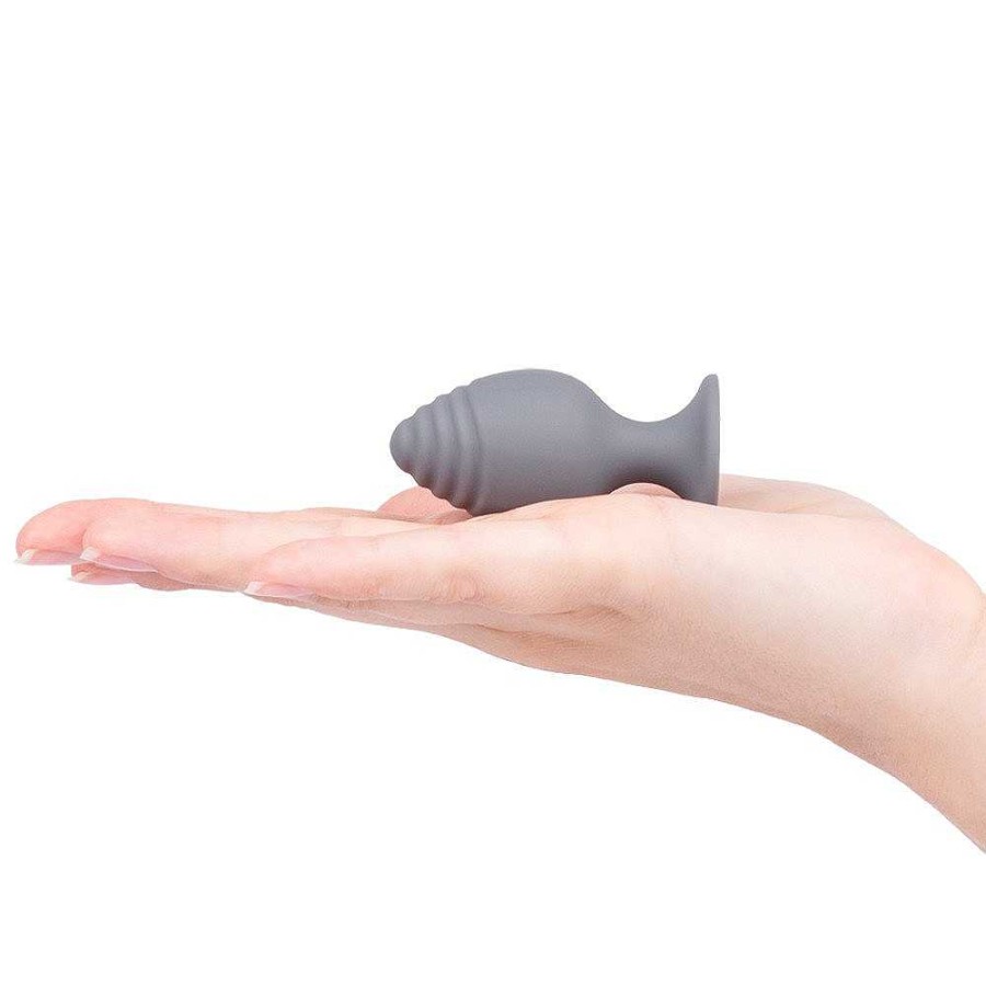 Bondara Bondara Sensual Stuffer Silicone Butt Plug - 2.2, 2.8 Or 3.5 Inch Grey Butt Plugs