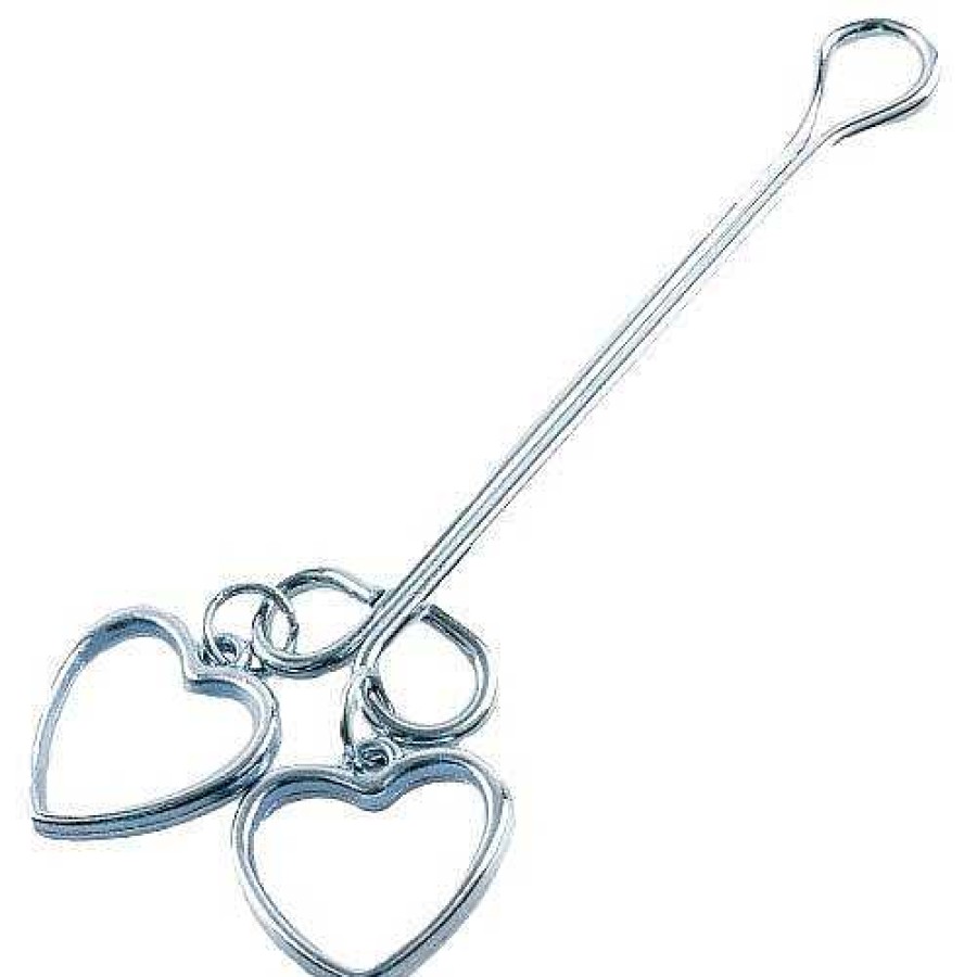 Bondara Bondara Stainless Steel Heart Clit Clamp Silver Nipple Toys & Clit Toys