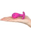 Bondara Mon Amour Pink Marble Silicone P-Spot Plug - 2.2, 2.5 Or 3 Inch Pink And Purple Marble Anal Toys