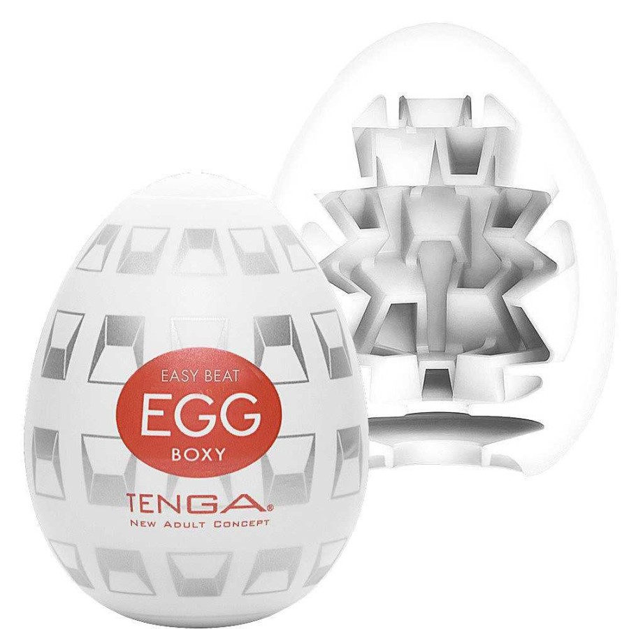 Tenga Tenga Egg New Standard Textured Masturbator White Male Sex Toys