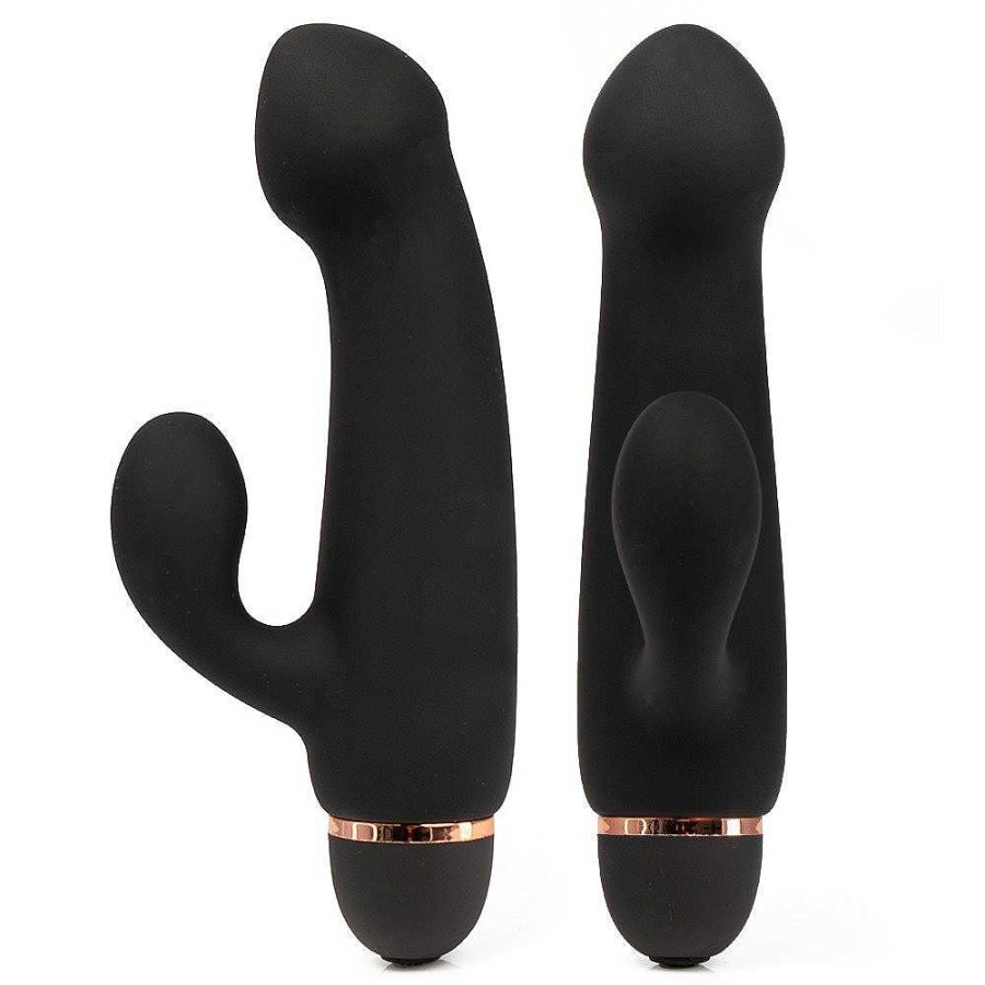 Bondara Bondara Silicone 20 Function Smooth Rabbit Vibrator Black Vibrators