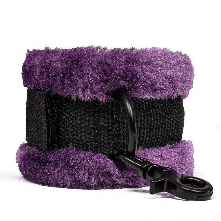 Bondara Bondage Bondara Furry All Mine In Bed Restraint Purple Bondage Restraints & Handcuffs