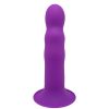 Bondara Hitsens 3 Thermo-Reactive Dual Density Suction Dildo Purple Dildos