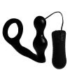 Bondara Vibrating Anal Stimulating Cock Ring Black Anal Toys