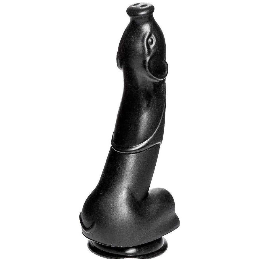 Bondara The Squealer Monster Pig Dildo - 10.5 Inch Black Dildos