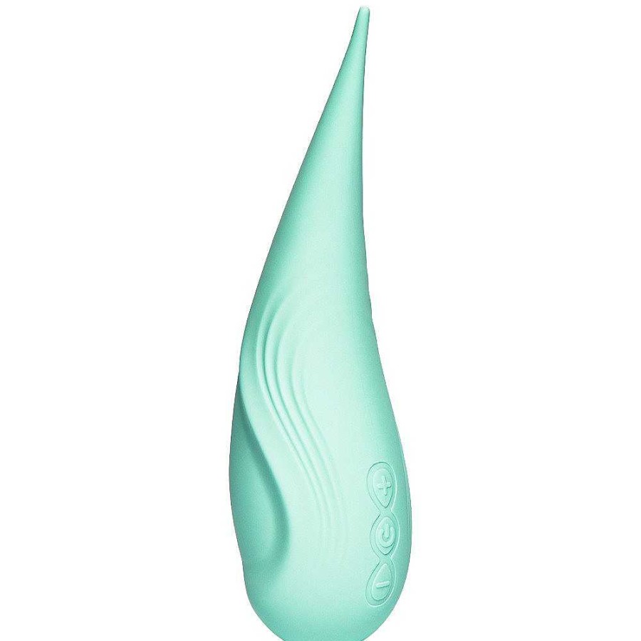 Bondara Bondara Dew Drop Silicone 5 Function Clitoral Vibrator Mint Vibrators