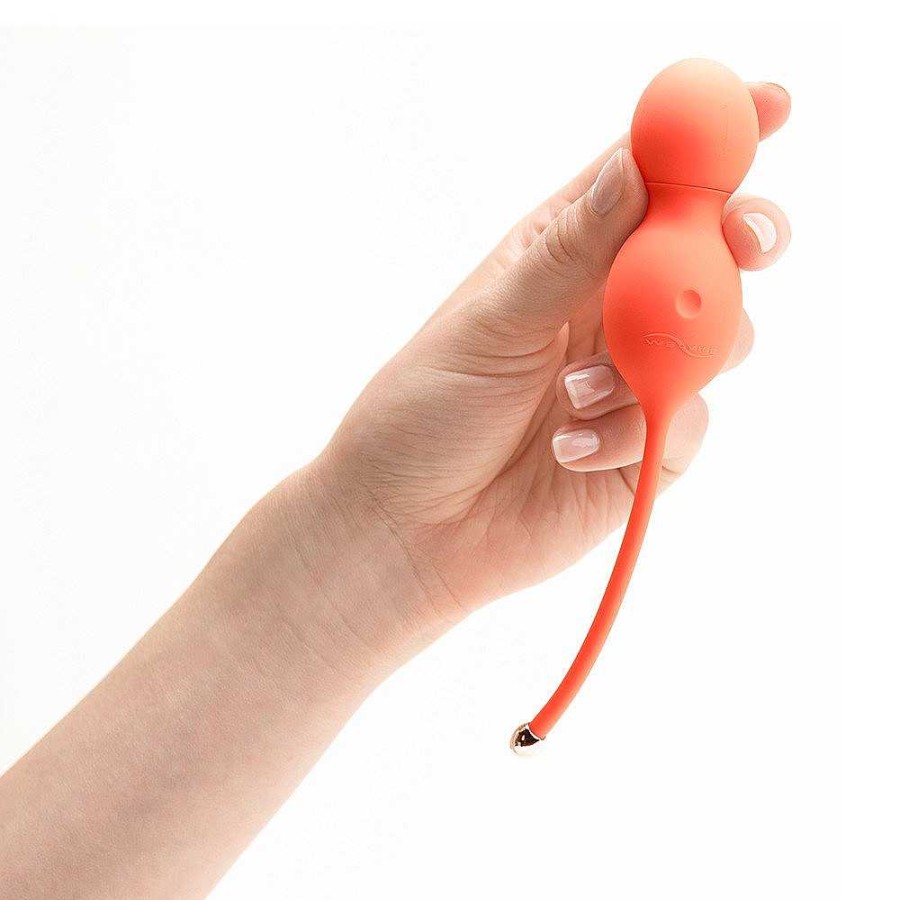 We-Vibe We-Vibe Bloom 10 Function App Controlled Vibrating Kegel Balls Orange Vibrators