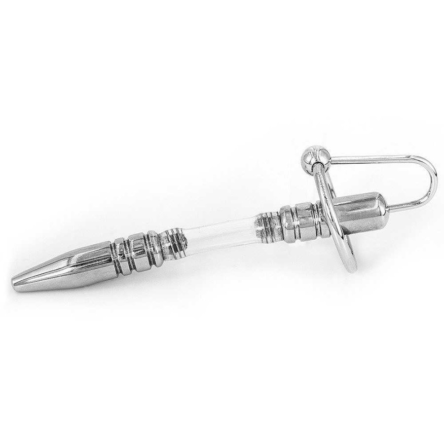 Torment Torment Stainless Steel Flexible Penis Plug - 10Cm Silver Medical Play Toys