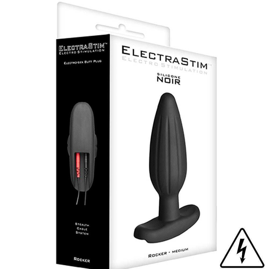 ElectraStim Electrastim Silicone Noir Rocker Butt Plug - 4.5 Inch Butt Plugs