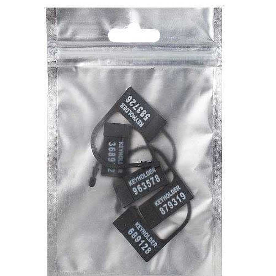 Bondara Man Cage Plastic Numbered Locks - 5 Pack Black Bondage Equipment