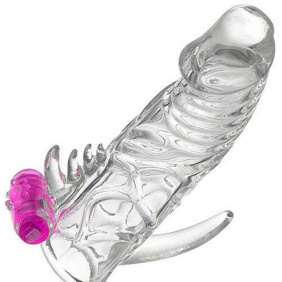 Bondara Powermax Vibrating Cock Sleeve Clear Sex Toys For Couples