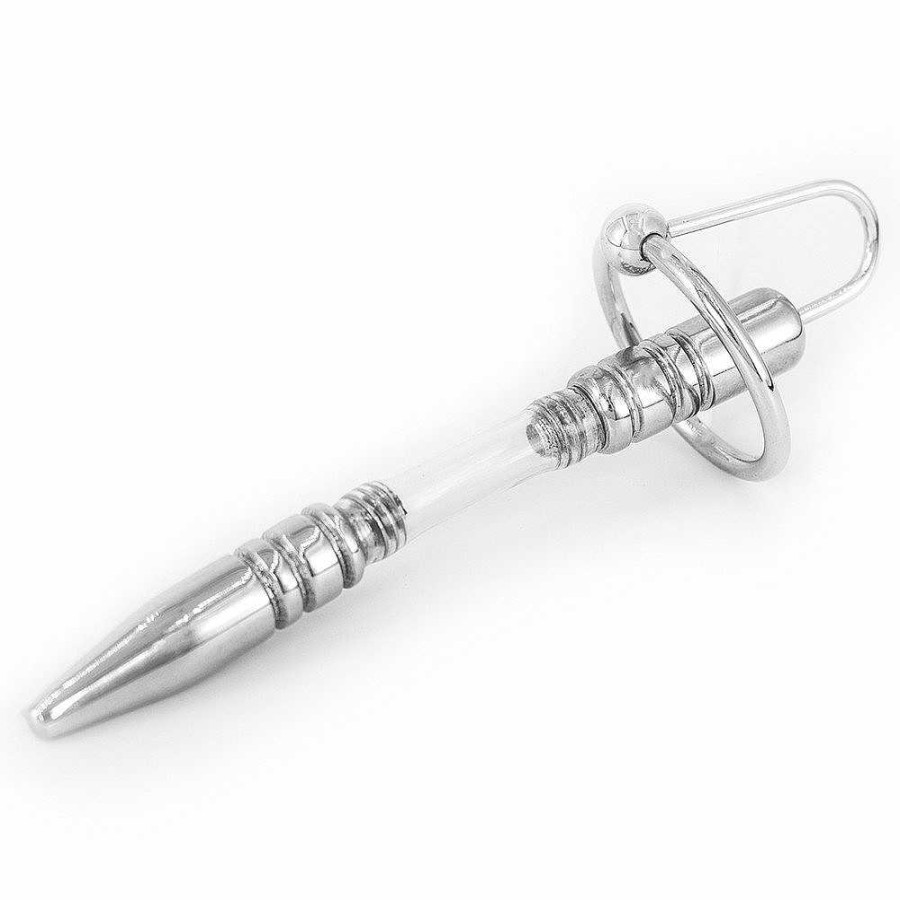 Torment Torment Stainless Steel Flexible Penis Plug - 10Cm Silver Medical Play Toys