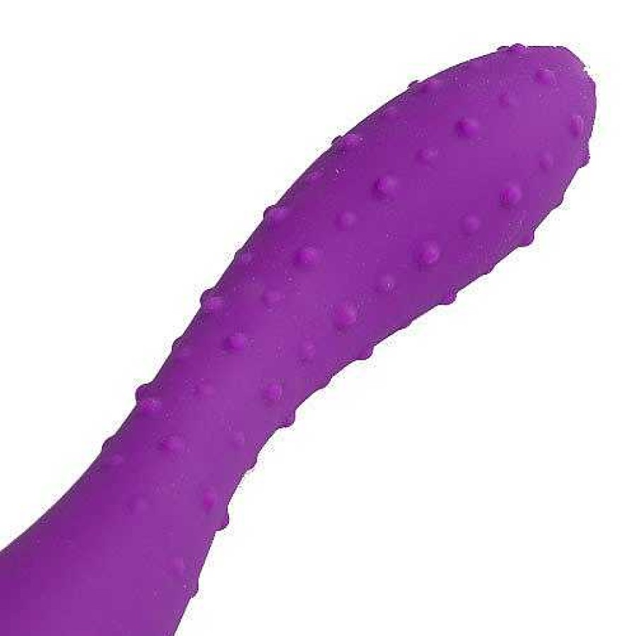 Bondara Bondara Duo Textured Silicone Dildo - 8 Inch Purple Dildos