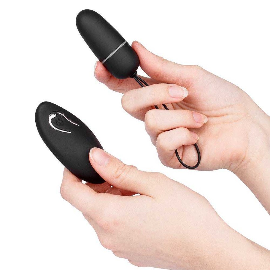 Bondara Bondara Pleasure Hunt 12 Function Remote Control Love Egg Black Love Eggs & Ben Wa Balls