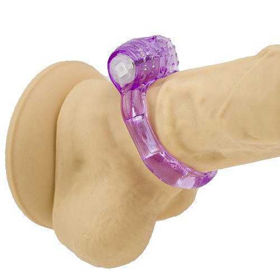 Bondara Bold Basics Purple Vibrating Cock Ring Passionate Purple Male Sex Toys