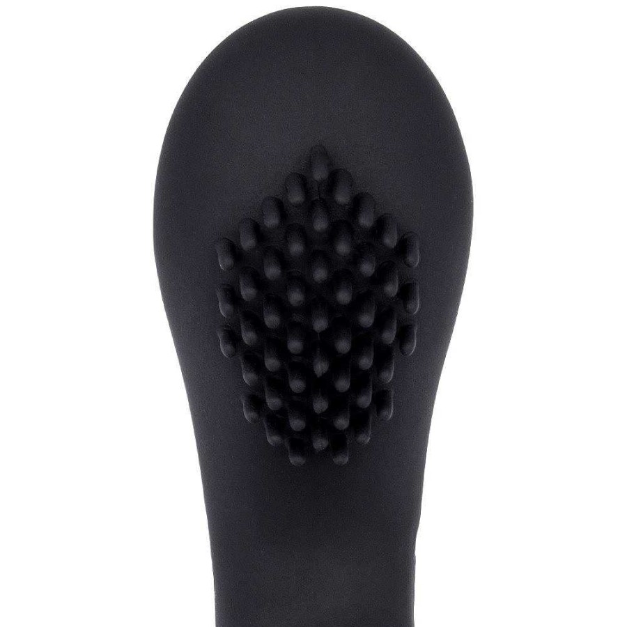 Bondara Bondara Silicone 10 Function Rechargeable Vibrating Cock Sleeve Black Male Sex Toys