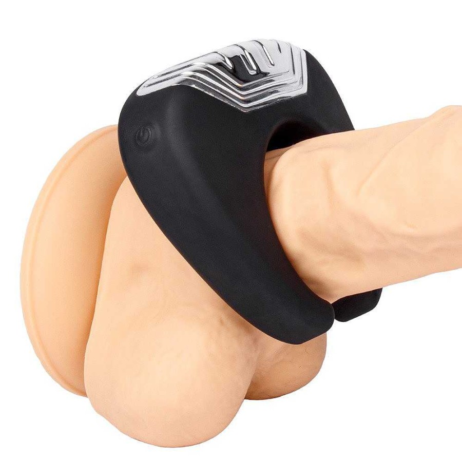 Sex Sparks Sex Sparks Power Up E-Stim Remote Control Cock Ring Black Male Sex Toys