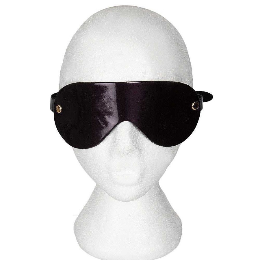 Bondara Bondara Black Cherry Imperial Blindfold Purple Glitter Blindfolds, Hoods & Masks