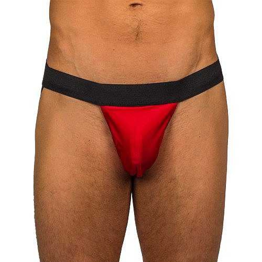 Bondara Lingerie Bondara Man Cheeky Exposure Jock Strap Red Men'S Sexy Underwear