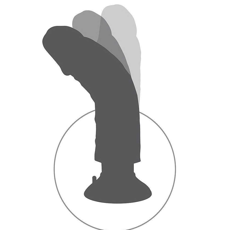 Pipedream Pipedream King Cock Poseable Dildo Vibe - 6, 7, 8, 9 Or 10 Inch Light Tone Vibrators