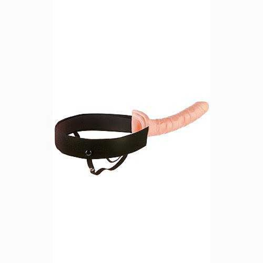 Pipedream Fetish Fantasy Uni Hollow Strap-On - 10 Inch Light Tone Strap-Ons