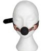 Bondara Boutique Bondara Luxe Rose Gold Real Leather Silicone Ball Gag Rose Gold And Black Ball Gags & Mouth Gags