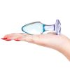 Bondara Bondara Precious Gem Blue Acrylic Butt Plug - 3.7 Or 4.3 Inch Clear Blue & Purple Anal Toys