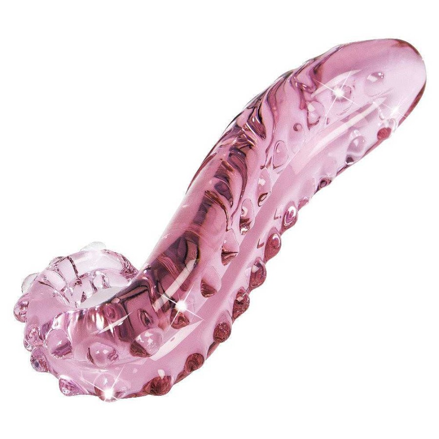 Bondara Glacier Glass Tentacle Dildo - 6 Inch Pink Dildos