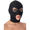 Bondara Bondara Spandex Open Mouth And Eyes Bondage Hood Black Fetish Clothing