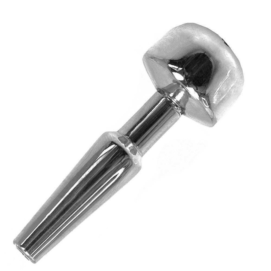 Torment Torment Power Shower Stainless Steel Piss Plug - 2 Inch Silver Medical Play Toys