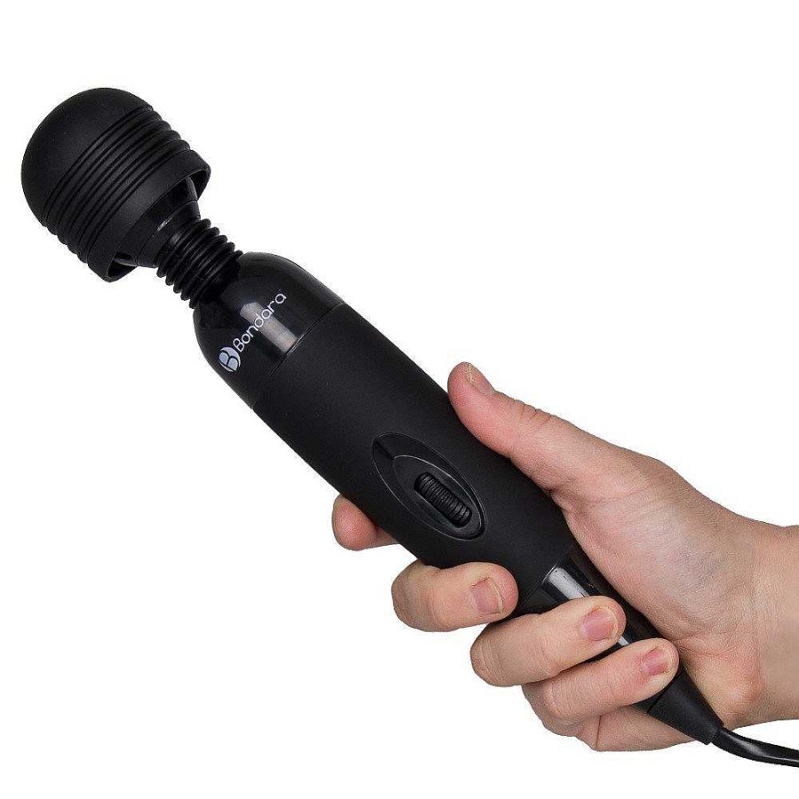 Bondara Bondara Multi Speed Mains Powered Wand Vibrator Black Vibrators