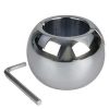 Bondara Hot Hardware Ball Bully Stainless Steel Oval Ball Stretcher - 4Cm Silver Cock & Ball Play Toys