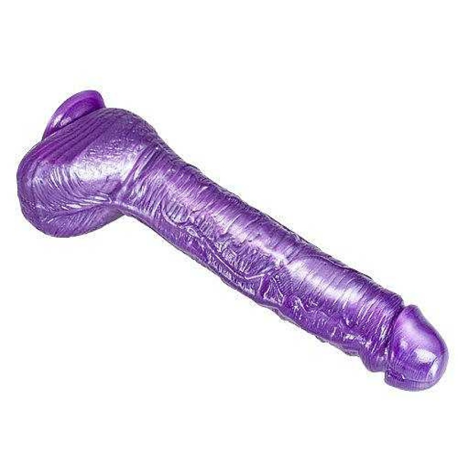 Bondara Bondara Dazzling Suction Cup Dildo - 10 Inch Purple Dildos